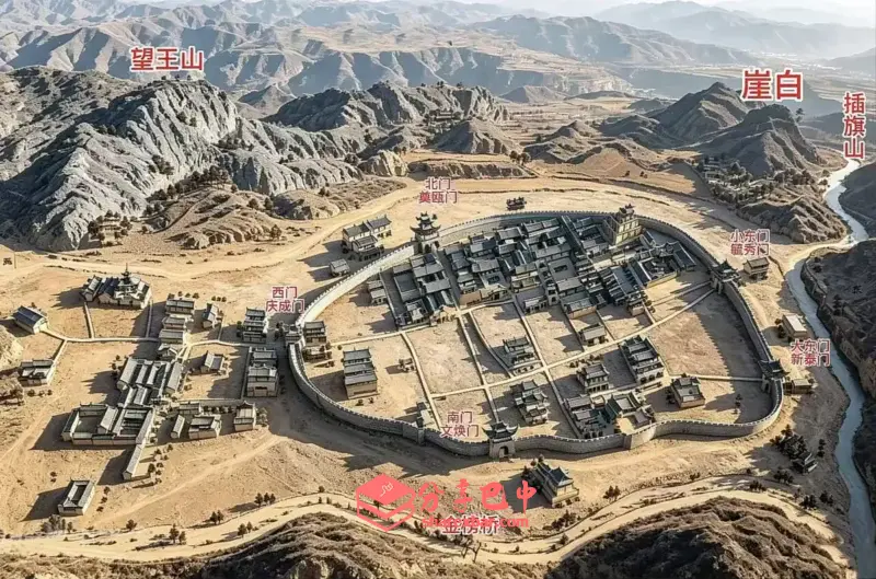 清道光年间巴州城垣图(修复立体版)