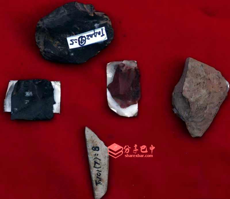 擂鼓寨发掘的文物