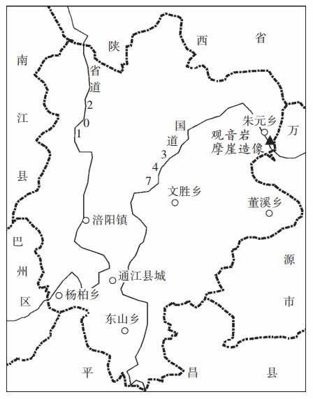 通江县乡镇分布地图图片