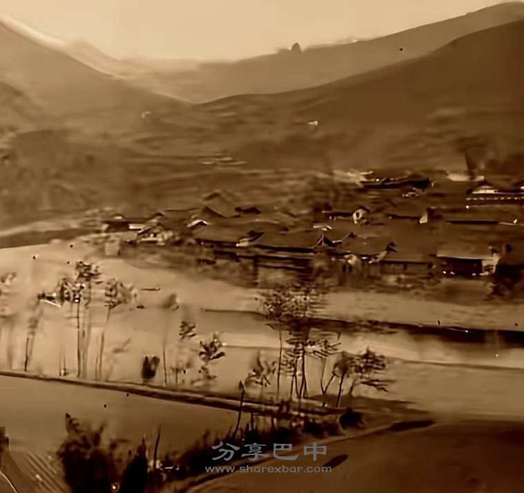 1914年的南江县城（Victor Segalen  摄）