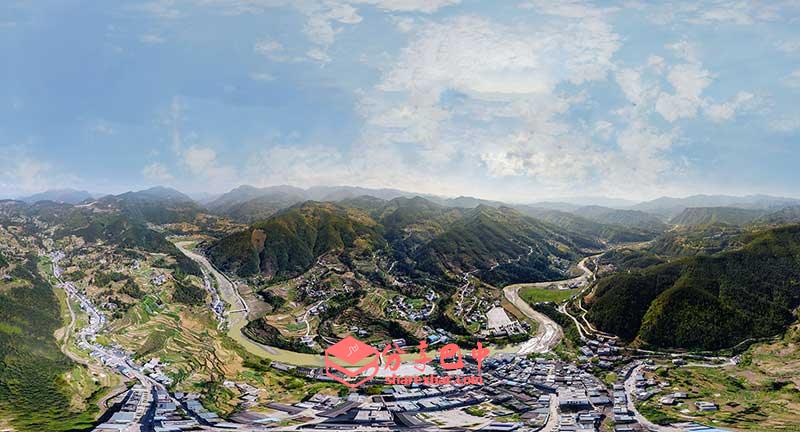 南江县赶场镇全景