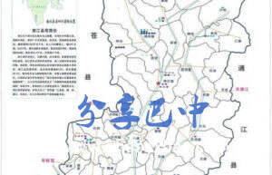 南江县非物质文化遗产项目分布图