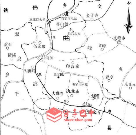 曲滨乡行政区划图