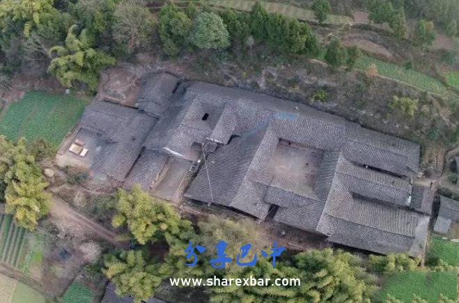 灵江桥村:王家大院航拍图