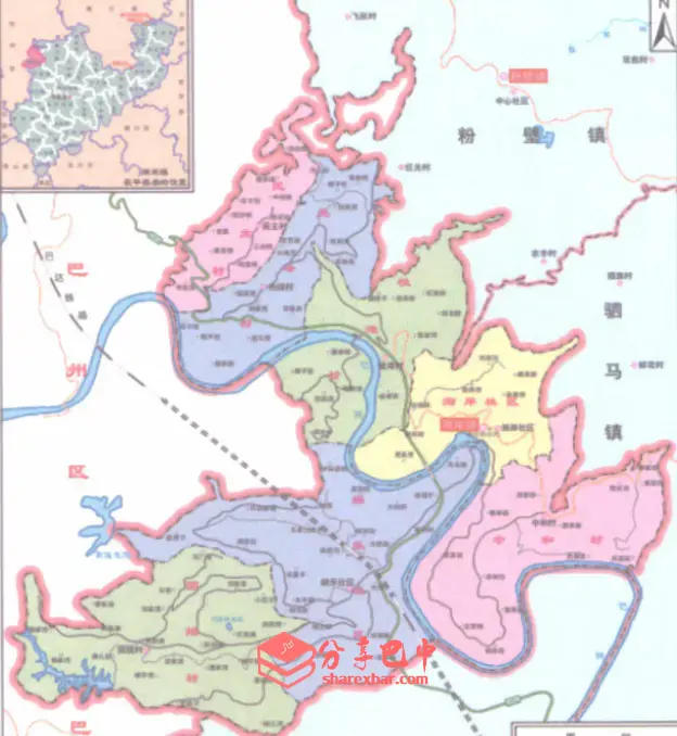 平昌县澌岸镇地图